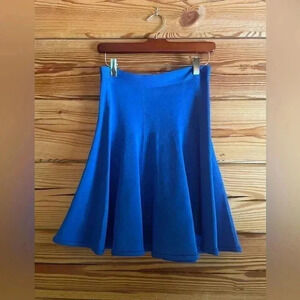 Pink tartan cobalt stretch flounce skirt​​​​​